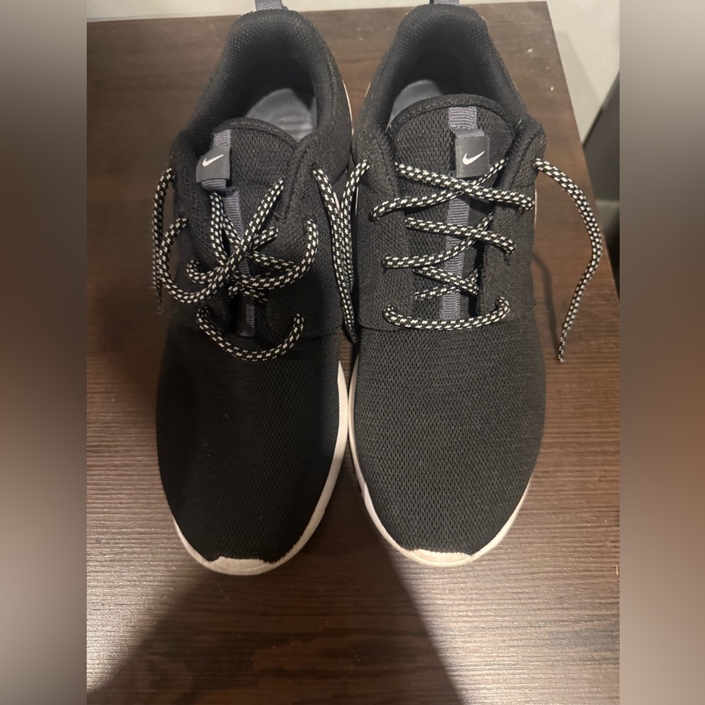Nike Black and White Lightweight Knit Sneakers